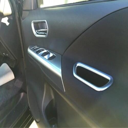 For Nissan Serena C27 2016-2018 2019 ABS Matte Car Front Window Switch Button Door Handle Cover Trim Door Armrest Frame 6pcs/set