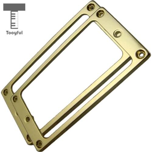 4mm Metal Humbucker Guitar Pickup Mounting Ring Set Flat Bottom for Electric Guitar Parts Slanted