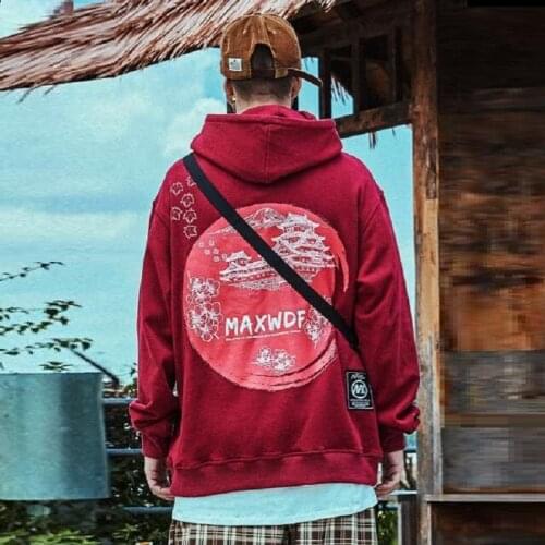 MenS Clothing 2020 Pullovers Sweatshirt Oversized Harajuku Asian Streetwear Tops Print Long Sleeve Hoodies Hooded Male FF2956
