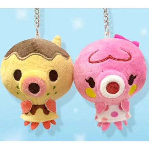 Animal Crossing New Horizons Rhino Zucker Marina Stuffed toy Soft keychain kids birthday Xmas gift Cartoon Anime Toy