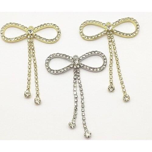 New Arrival! 37x55mm 50pcs Claw chain rhinestone Charm for Handmade Bracelet Necklace Earring DIY Accessories,Jewelry Findings