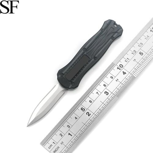 SF 4 Color BM Mini Outdoor OTF Portable Double Action Pocket Knife 440 Blade Key Ring Decoration Pendant Kitchen Dinner Cutter