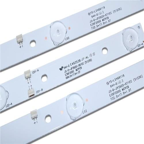 LED backlight strip lamp for JS-D-JP3920-061EC JS-D-JP3920-071EC E39F2000 MCPCB AKAI AKTV401 AKTV403 AKTV4021 D39-F2000 LC390TA