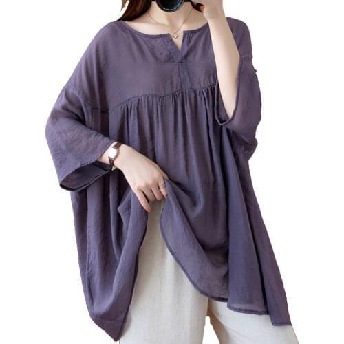 Plus Size Loose Solid V-neck Maternity Shirt Large Womens High Waist Thin Clothes For Pregnant Women Pregnancy Tops New Fashion