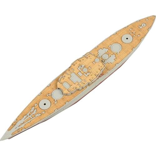 1pc Wooden Deck for Trumpeter 1/700 US California BB-44 Battleship Wooden Deck With Anchor Chain Ship Model Parts Accessories