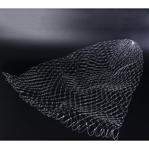 1 Pc Nylon fish line Fishing Net Rhombus Mesh Hole Net Collapsible Fishing Tools