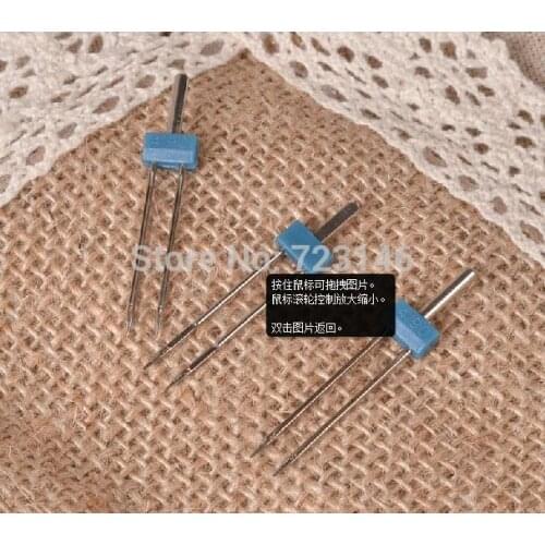 100 psc 2015 Seconds Kill Sale Circular Steel Twin Double Needle Size 2.0/90, 3.0/90, 4.0/90 Sewing Machine Needles Pins