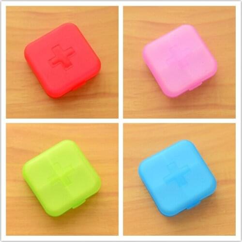 100pcs Pill Organizer Portable Medicine Pill Box Pills Dispenser Pillbox Tablet Pillbox Case Container Drug Divider Drug Box