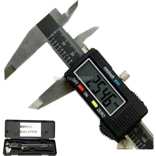 150mm 6inch Digital Caliper 0-150mm electronic vernier caliper micrometer gauge measuring tools with stronger box