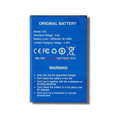 HT5 battery 4250mah 3.8V for Doogee HOMTOM HT5 5.0"Inch HD Android 5.1 4g FDD-LTE Smartphone MTK6735-free shipping