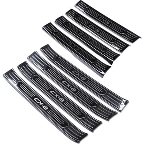 Car-covers For Mazda cx-8 cx8 2019 stainless steel car External interior Scuff Plate/Door Sill Door Sill car-styling