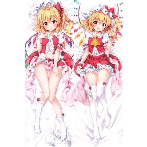 Anime Touhou Project Flandre Scarlet Cosplay Dakimakura Pillow Case Hugging Body