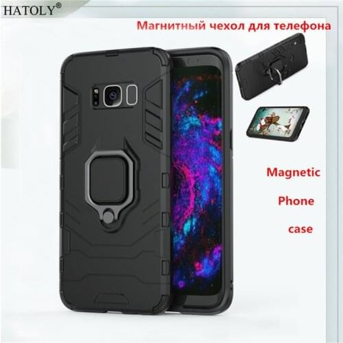 Case For Samsung Galaxy S8 Magnetic Ring Phone Holder Case For Samsung S8 Phone Stand Fundas Coque For Samsung S8 Back Cover