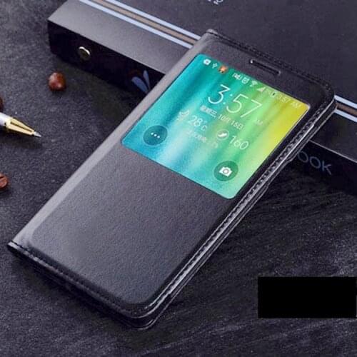 Slim Leather Flip Cover Smart View Case Auto Sleep Wake up Phone Sleeve Bag Fundas Coque For Samsung Galaxy A5 A500 / A7 A700
