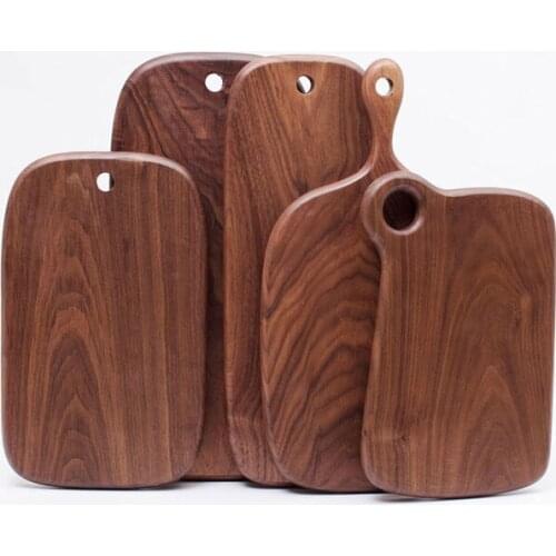 Black Walnut Whole Wood Kitchen Solid Wood Rootstock Lacquerless Fruit Cutting Board with Wooden Cutting Board Chopping Board