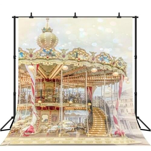 Backdrop Studio Fantasy Carousel Fairytale Luxury Childrens Birthday Background