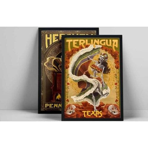 Snowboard Patent Vintage Poster Wall Art Canvas Print Snow Skiing Posters Colourful Painting Wall Pictures Sports Decorations