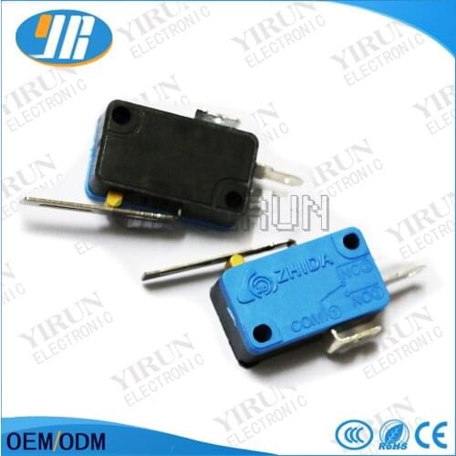 50 pcs/lot 2Pin Micro switch 2 terminals Microswitchs with Short Lever Arcade Joystick Microswitch free shipping