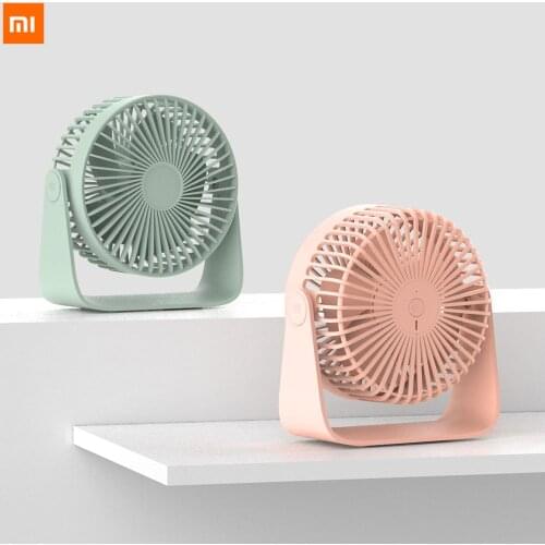 New Xiaomi Sothing USB Desktop Fan Mini Fan Portable Double Leaf Ultra Quiet Aromatherapy machine 360 degrees For Home