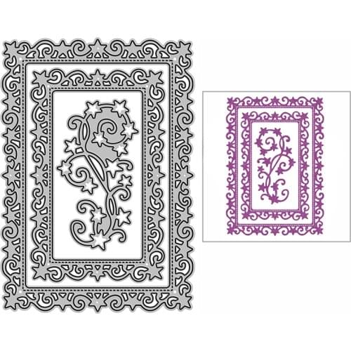 New Lacy Star Rectangle Craft Embossing Mold 2021 Metal Cutting Dies for DIY Decor Scrapbooking Album and Card Making No Stamps