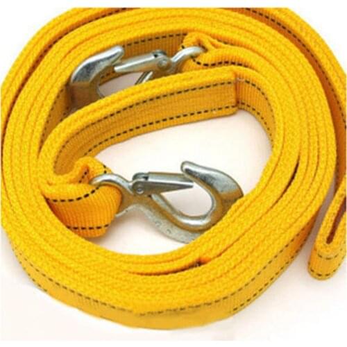 The New 5 Ton 4 Meter Tow Rope For Truck Snatch Strap Off-road Towing Ropes Trailer Winch Cable Belt Car Traction