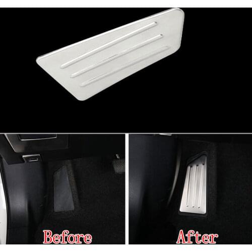 Stainless Steel Brake Foot Rest Dead Pedal Pad Cover Trim Sticker Fit For Toyota Corolla 2011-2015