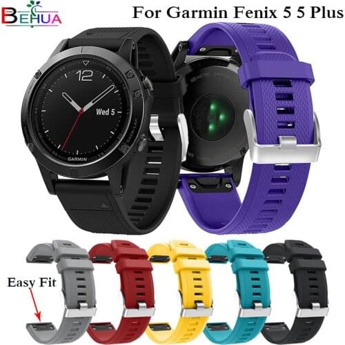 22mm Watchband Strap for Garmin Fenix 5 6 Smart Watch Quick Release Silicone Easy fit Wrist Band Strap For Garmin Forerunner 935