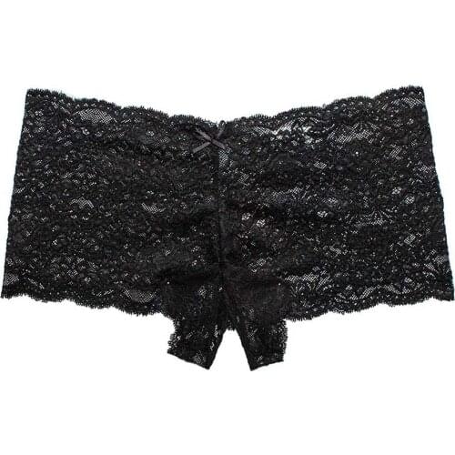 Sexy Women Lace Lingerie Clothes Underwear Bowknot Underwear thin panty woman under wear ropa interior de mujer