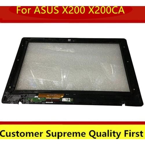 Touch with frame 11.6 '' Touch Screen Digitizer Glass Repair Panel Tablet For Asus VivoBook X200 X200E X200CA X200MA X200CA-DB