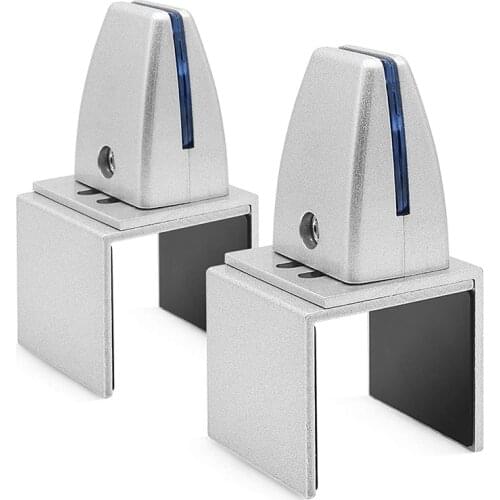 Silver Sneeze Guard Clamp Support Office Desk Partition Holder Adjustable Table Securing Screen Clip