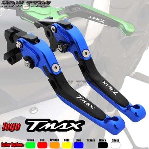 CNC Foldable&Extendable Brake Clutch Levers For Yamaha Tmax 530 TMAX 530 2012-2017 2013 2014 2015 2016Motorbike Accessories