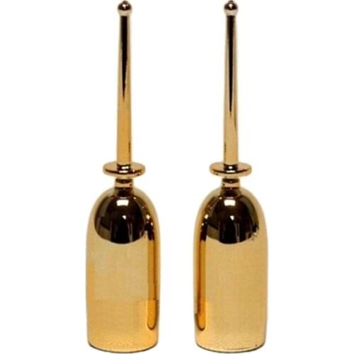 2ML Gold Airless Bottle, Break Off bottle, Cosmetic Essence Extract Liquid Packaging bottle, Serum Sample Bottle, 100pcs/Lot