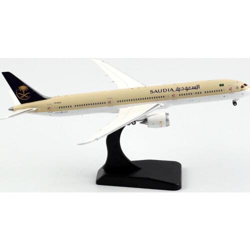 1:400 Scale Saudi Arabian Airways B787-10 Airlines Model with Base Alloy Aircraft For Collectible Souvenir Show Gift Toys