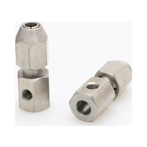 2PCS 3.17x4mm 4x4mm 5x4mm 6x4mm Collet Coupler 4mm Flex Cable Shaft Motor Chuck Coupling Connector Parts for RC Electric Boat