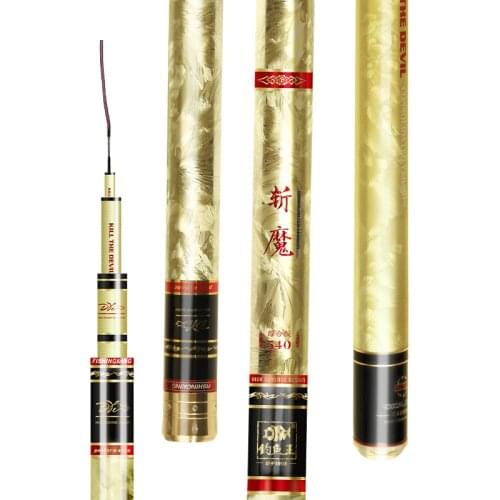 3.6m-7.2m Taiwan Fishing Rod Hand Pole Catfish Fishing Oltas Da Pesca Long Section Super Hard Carp Wedkarstwo Canne