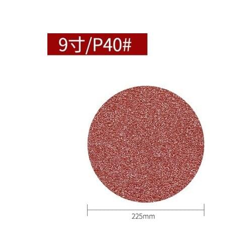9 inch velvet sandpaper round sand polishing dry grinder self-sticking tray sand paper sheet