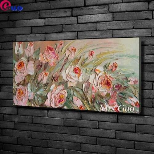 Diamond Mosaic Beads Embroidery Roses 5D DIY Diamond Painting Flower Landscape Modular Pictures Decoration For Home large size