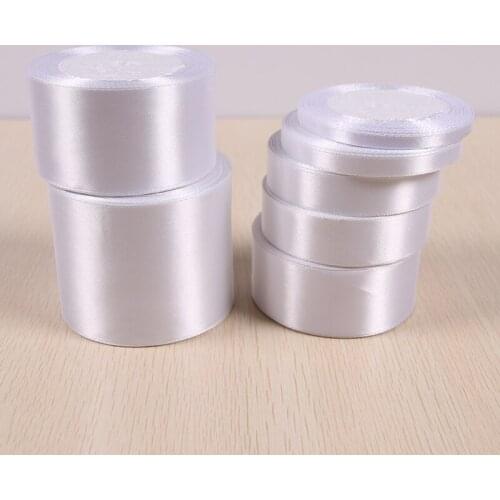25 Yards/roll) 6/10/15/20/25/40/50mm White Color 22 Meters Single Face Satin Ribbon DIY Gift Wrapping Christmas DIY Ribbons