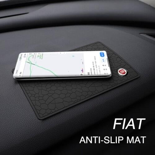 PVC Car Phone Anti Slip Mat Auto Dashboard Non Slip Pad Accessories For FIAT 500 Grande Punto Tipo Stilo UNO Astra Bravo Panda