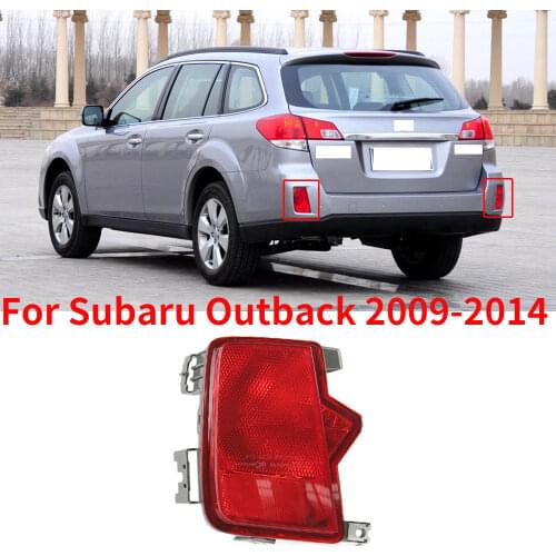 CAPQX For Subaru Outback 2009-2014 Rear Bumper Brake Light Reflector Taillight Fog Light Parking Stop Warning Lamp tail lamp