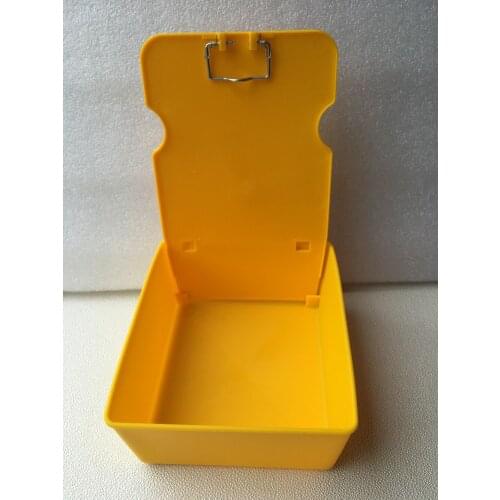 1 Pc Yellow Dental Laboratory Working Case Pan Tray With Clip Holder New