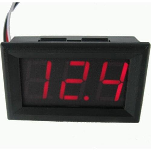 Hot-new AC 70-500V 0.56" LED Digital Voltmeter Voltage Meter Volt Instrument Tool 2 Wires Red Green Blue Display 110V 220V DIY