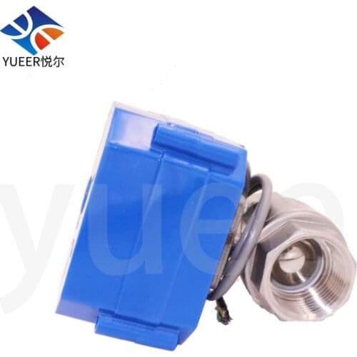 CR01 1in 24V DC Stainless Steel valveElectric Actuator Control Two-Way Motorized Ball Valve