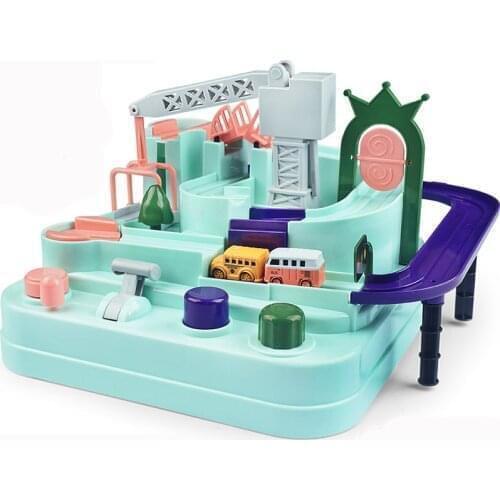 Baby Car Adventure Rush Through Customs Game Rush Through Inertial Vehicle Railway Car Tracks Set Toys for children Gifts