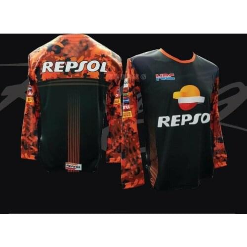 Motorbike Repsol MTB Bike Long sleeve For Honda HRC Team Racing Jersey Mens Moto 2021 Motorcycle Motorsport Quick dry Shirts
