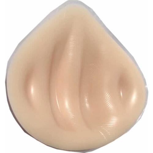 145g Breathable groove triangle breast cancer Silicone Breast Forms Prosthesis Mastectomy Only One Piece