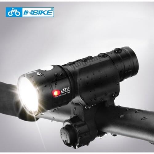 INBIKE 1000 Lumens Bike Light Ultra-Bright Ultralight Bicycle Front LED Flashlight Lamp USB Rechargeable Torch 18650 Battery