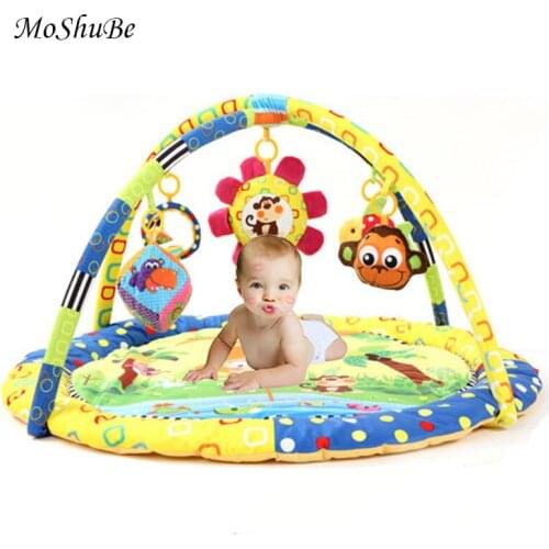 0-12M Baby Music Rack Play Mat Fitness Kid Rug Puzzle Carpet Infant Playmat Early Education Gym Crawling Game Pad Toy Blanket