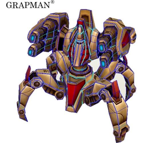 Interstellar Protoss Immortal 3D Paper Model DIY Toys