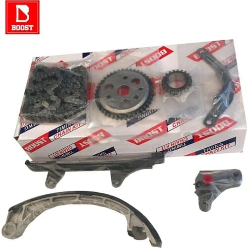 BOOST Timing Chain Kit Repair Fit Engine 1SZ-FE 1SZ For Toyota PLATZ YARIS Vitz 1999-2005 ECHO 2003 2004 High Quality 7PC